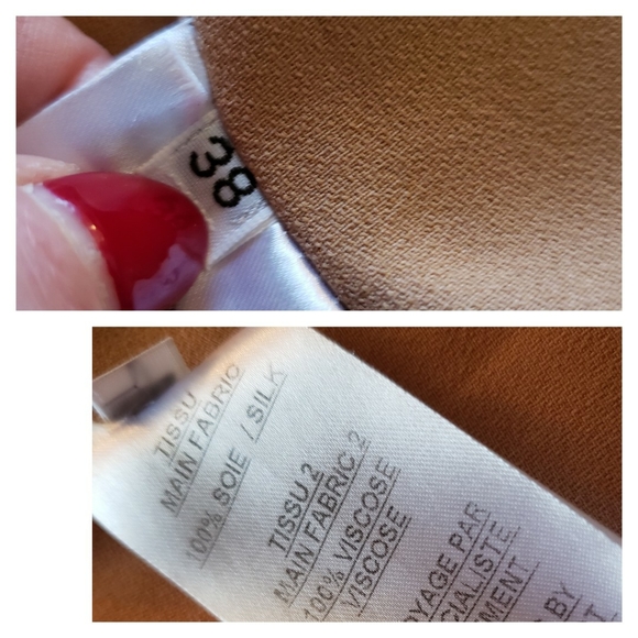 BALMAIN PARIS TIERED SILK LACE-UP TOP - Picture 15 of 15